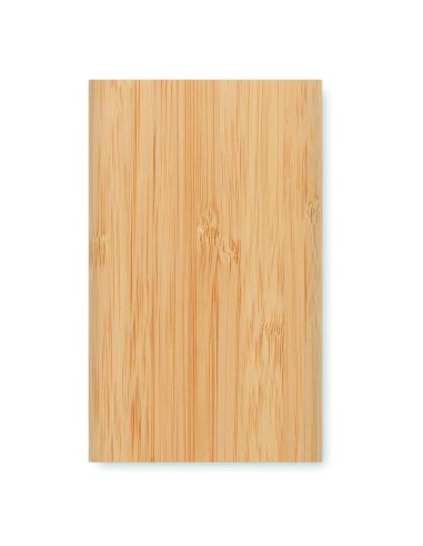 Power bank de bambú 4000 mAh Personalizado 7MO6814