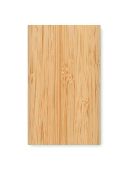 Power bank de bambú 4000 mAh Personalizado 7MO6814