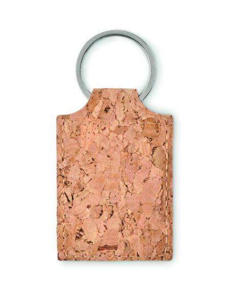 Llavero rectangular de corcho Personalizado 7MO6878