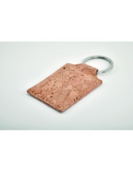 Llavero rectangular de corcho Personalizado 7MO6878