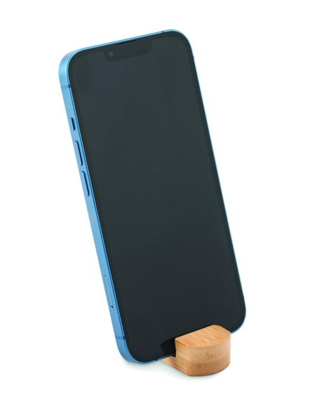 Mini soporte teléfono de bambú Personalizado 7MO6888