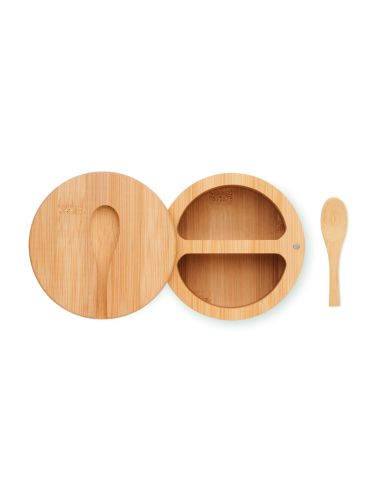 Salero y pimentero de bambú Personalizado 7MO6951