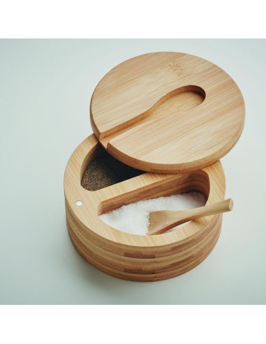 Salero y pimentero de bambú Personalizado 7MO6951