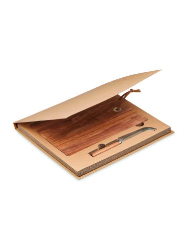 Set tabla quesos de acacia Personalizada 7MO6984