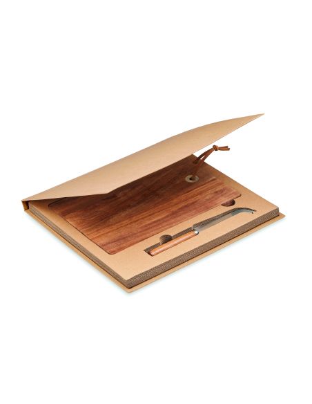 Set tabla quesos de acacia Personalizada 7MO6984