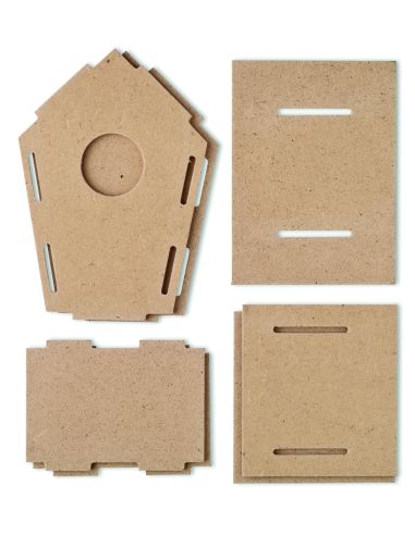 Caseta aglomerado para pájaros Personalizada...