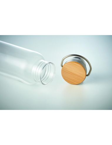 Botella tritan con tapa bambú 8 Personalizada...