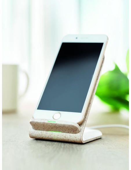 Cargador inalámbrico paja trigo Personalizado 7MO9891