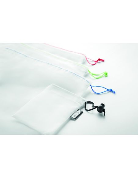 Set de 3 bolsas en RPET. Personalizada 7MO9898