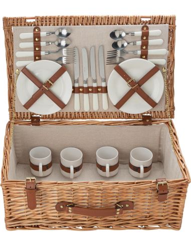 Cesta de sauce para picnic Personalizada 105795