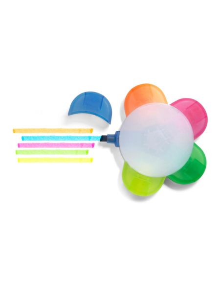 Marcador Fluorescente con Forma de Flor Multicolor | Goodie