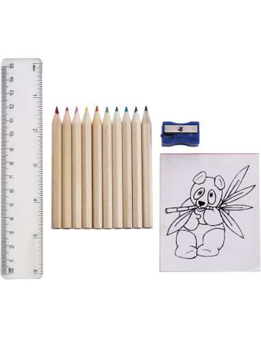 Set de Dibujo Infantil de Cartón con 10 Lápices | Goodie