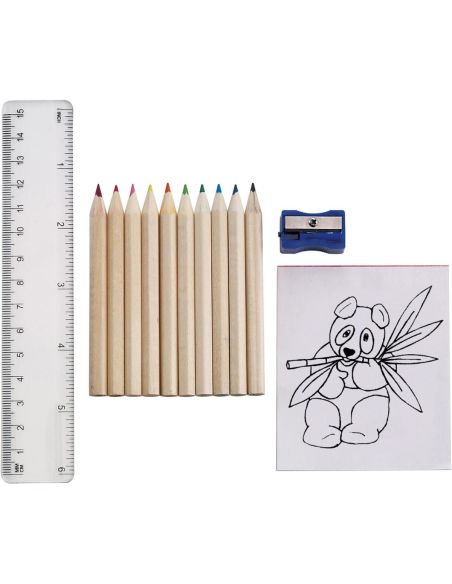 Set de Dibujo Infantil de Cartón con 10 Lápices | Goodie