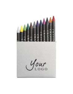 Caja de cartón con 12 ceras Personalizada 102790