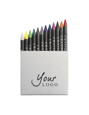 Caja de cartón con 12 ceras Personalizada 102790