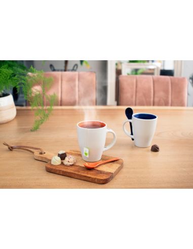 Taza y cuchara de cerámica Personalizada 102855