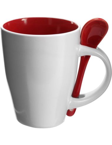 Taza cerámica 300 ml con cuchara personalizada | Goodie