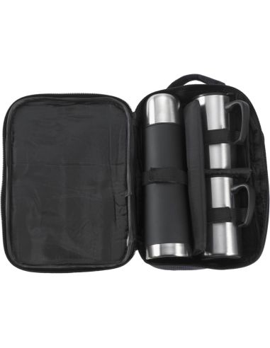 Set de termo y 2 tazas de acero inox Personalizado 104678
