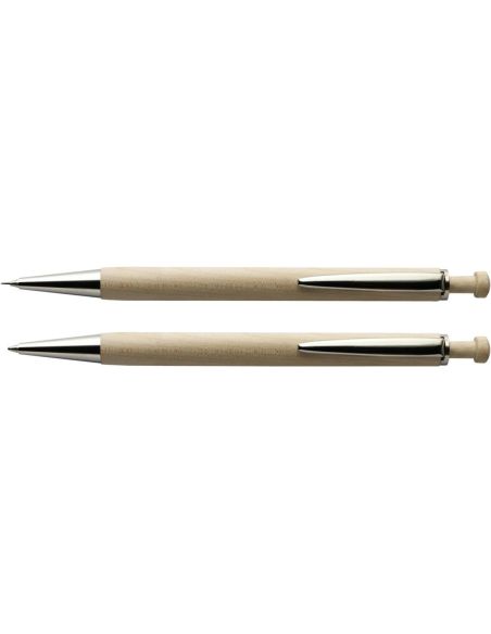 Set bolígrafo y portaminas de madera de haya | Goodie