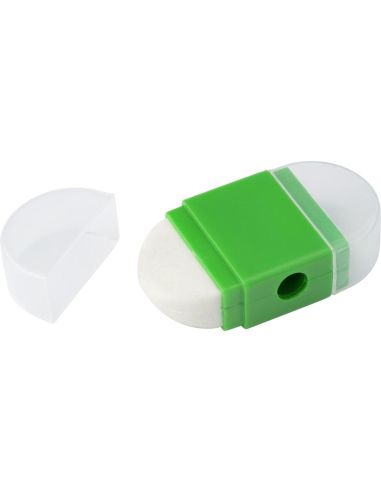 Set goma de borrar y sacapuntas con capuchón | Goodie