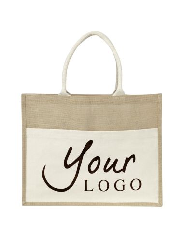 Bolsa de yute con asas de algodón personalizada | Goodie