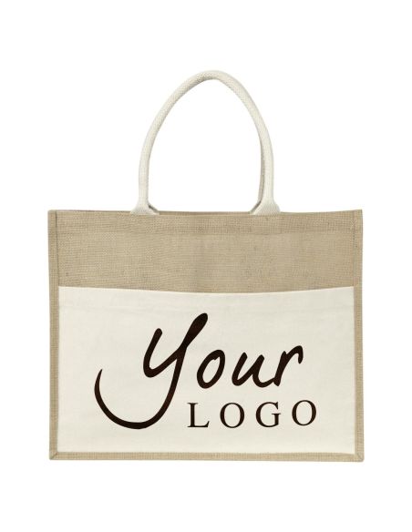 Bolsa de yute con asas de algodón personalizada | Goodie
