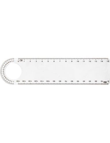 Regla transparente de 15 cm con lupa integrada