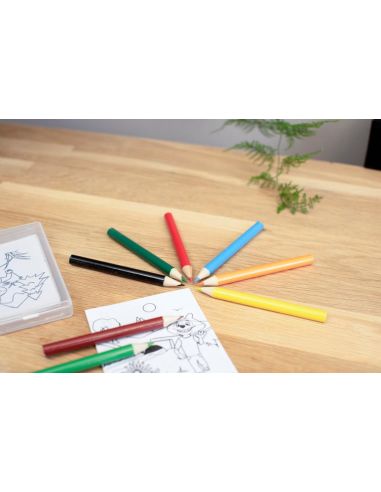 Set de Colorear Personalizado | 8 Lápices y 20 | Goodie