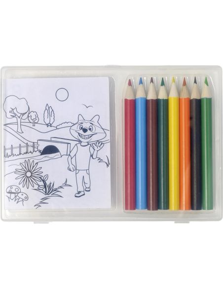 Set de Colorear Personalizado | 8 Lápices y 20 | Goodie