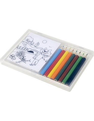 Set de Colorear Personalizado | 8 Lápices y 20 | Goodie