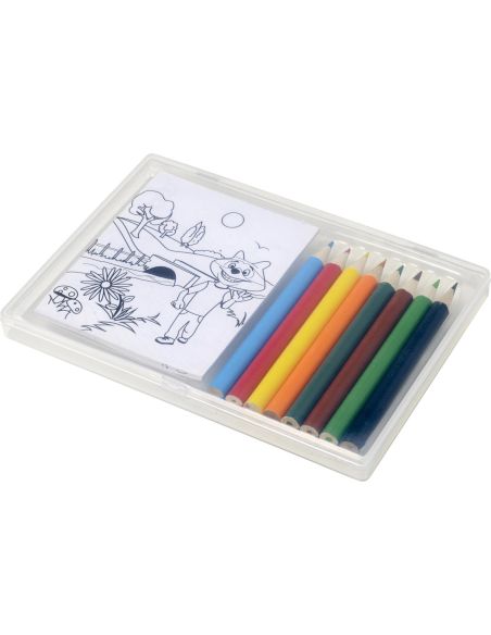 Set de Colorear Personalizado | 8 Lápices y 20 | Goodie