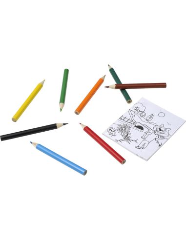 Set de Colorear Personalizado | 8 Lápices y 20 | Goodie