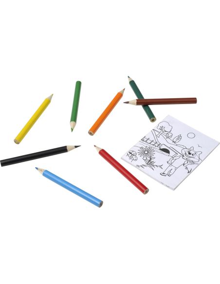 Set de Colorear Personalizado | 8 Lápices y 20 | Goodie