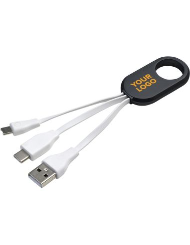 Set de Cables USB-C, Lightning y USB Personalizado | Goodie