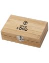 Set de vino de bambú y acero inox. Personalizado 108721 - Imagen 1