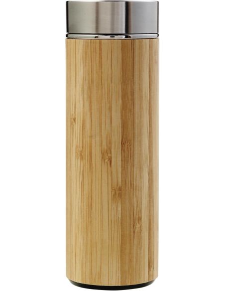 Termo de Bambú y Acero Inox 420 ml con Infusor | Goodie