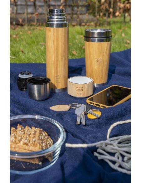 Termo de Bambú y Acero Inox 420 ml con Infusor | Goodie