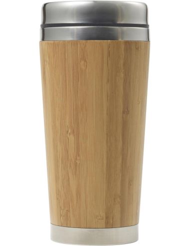 Vaso termo de bambú y acero inox. Personalizado...