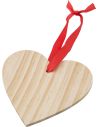 Adorno navideño de corazón de madera Personalizado 109050 - Imagen 1