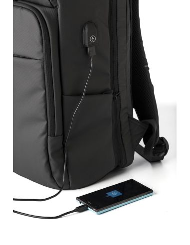 Mochila portátil 15'' con USB personalizada | Goodie