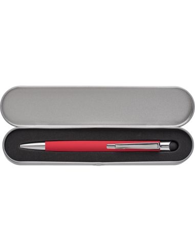 Bolígrafo aluminio con puntero táctil y estuche | Goodie