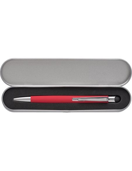 Bolígrafo aluminio con puntero táctil y estuche | Goodie