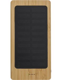 Power Bank solar de bambú Personalizado 10431953