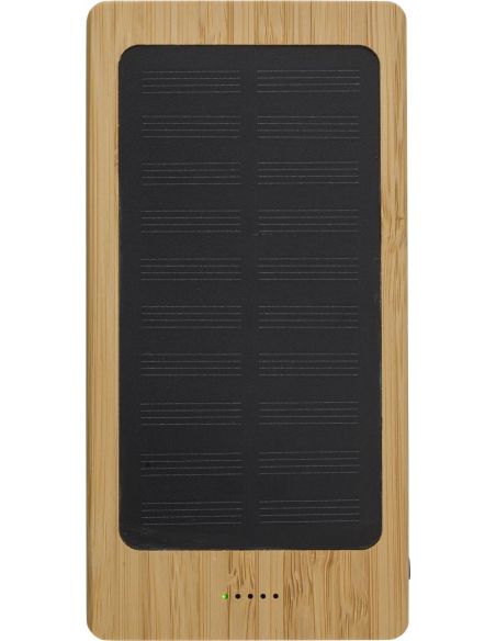 Power Bank solar de bambú Personalizado 10431953