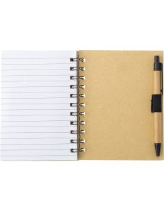 Libreta símil bambú con memos Personalizada 10483412