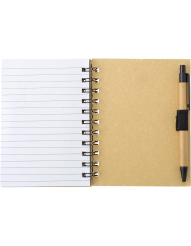 Libreta símil bambú con memos Personalizada 10483412