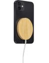 Cargador inalámbrico de bambú Personalizado 10675081 - Imagen 3