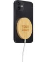 Cargador inalámbrico de bambú Personalizado 10675081 - Imagen 5