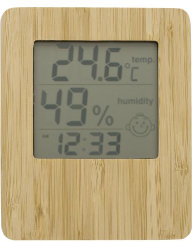 Estación meteorológica de bambú Personalizada...