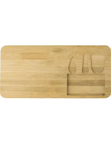 Tabla de Quesos de Bambú con Utensilios | Goodie